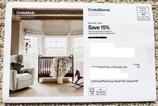 Crate & Barrel Coupon Promo Code 15% Off Full Priced Items EXP 12/20/25