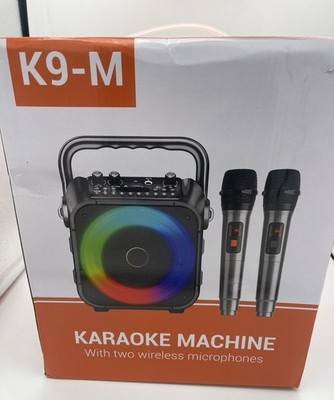 K9-M Karaoke: 2 Mikros, RGB-Licht & Top Sound.