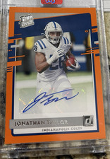 2020 Panini Donruss Rated Rookie Orange Autograph Jonathan Taylor Colts #317