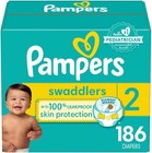 Pampers Swaddlers Disposable Diapers Size 2, 186ct
