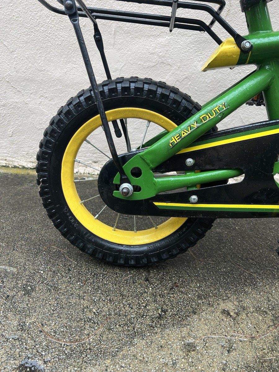 John Deere - Heavy Duty 12 Inch Bicycle kids Child tractor theme