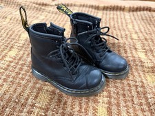 Doc Dr Martens 1460 T Size Toddler 7 Combat Boots Black