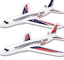 Toy Airplanes, 2 Pack 20" Airplane Toys, Outdoor Kids Toys, Large Foam Plane ...