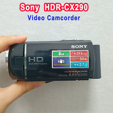 Sony Handycam HDR-CX290 Handheld Full HD Video Camcorder Tested Working