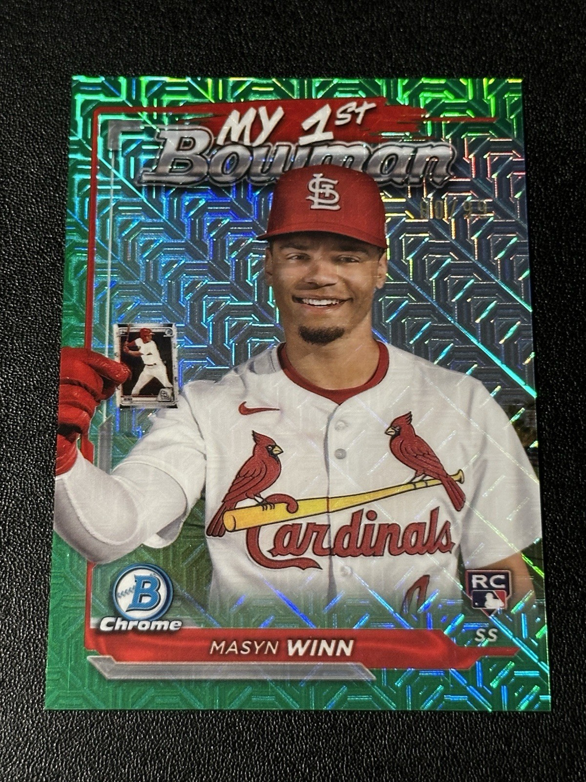 2024 Bowman Chrome - My 1st Bowman Masyn Winn #M1B-22 Green Mojo Refractor /99