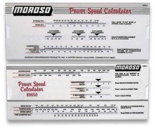Moroso - 89650 POWER-SPEED CALCULATOR