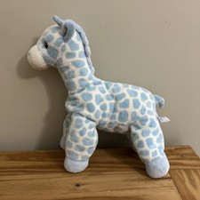 Aurora Baby Blue Giraffe Plush Soft Toy Stuffed Animal 12"
