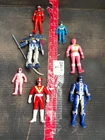 Vintage Power Rangers Super Sentai Figure Lot of 7 - Lost Galaxy Lightspeed Resc