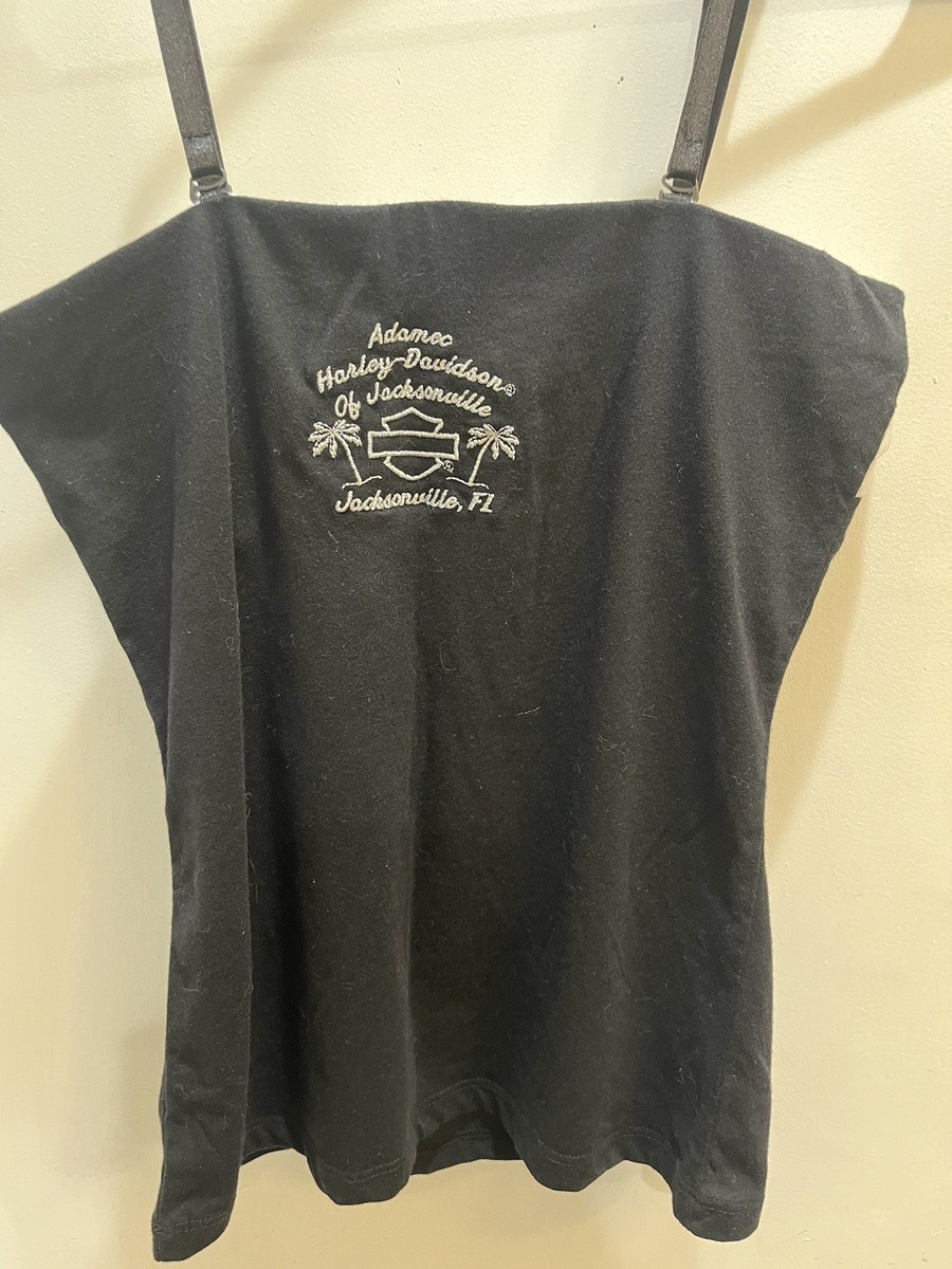 Harley Davidson Y2k Spaghetti Strap Tank Jacksonville Fl Size S Adjustable Strap View 3