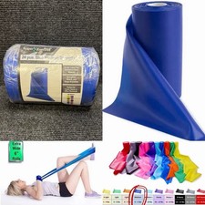 Super Exercise Resistance Band 24Yard Roll, Medium Blue Non-Latex Professional
