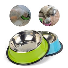 STAINLESS STEEL Standard Pet Dog Puppy Cat Food or Drink Water Bowl Dish