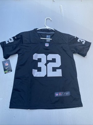Nike Oakland Raiders Marcus Allen #32 NFL Football Jersey Black Size Youth Med.