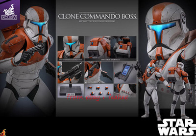 Hottoys 1/6 TMS151 Clone Commando Boss Action Figure In Stock Collectibles