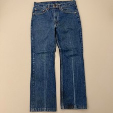 Vintage 90s Levis 517 Jeans Red Tab Bootcut Dark Wash USA Size True 32x29