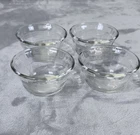 PYREX Glass Scallop Edge 3-Ring #463 Ramekin Custard Cups 6 oz/175ml Set of 4