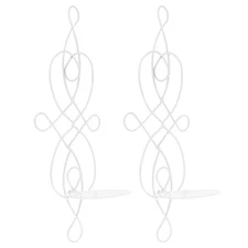 2 Pcs Candle Wall Holder Sticks Candlesticks Holders Wall-mounted