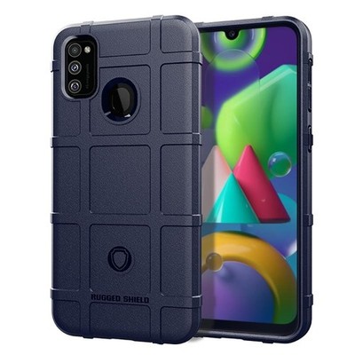 Stoßfeste TPU Hülle mit voller Abdeckung für Galaxy M21 (blau)