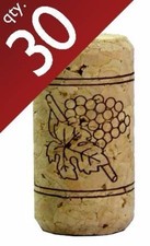 9 Straight Corks 15/16" x 1 3/4" Bag of 30