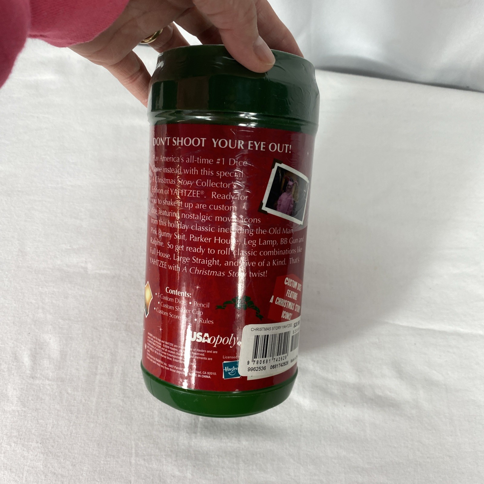 YAHTZEE A Christmas Story Game Canister Collectors Edition (2009) New Sealed