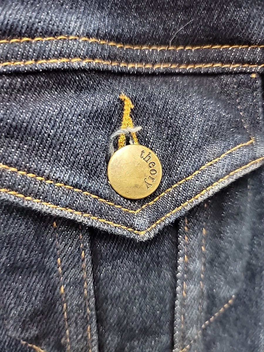 Vintage Theory Denim Jacket Womens Size P Dark Wash | eBay