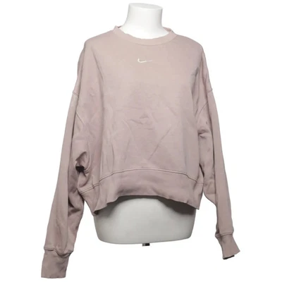Nike, sweat-shirt, taille : XS, beige, coton/élasthanne/polyester, unicolore ... - Photo 1/4