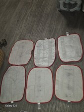 Set of 6 Steam Mop Pads Blue White Red Reusab...