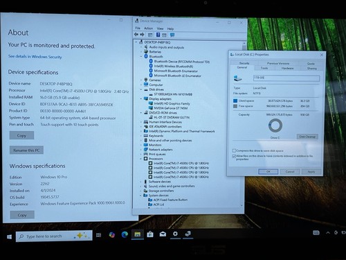 AS-IS ASUS Q550L 15.6" Touch i7-4500U 1.8GHz 16GB 1TB SSD NVIDIA Win10P BAD BATT - Picture 4 of 23
