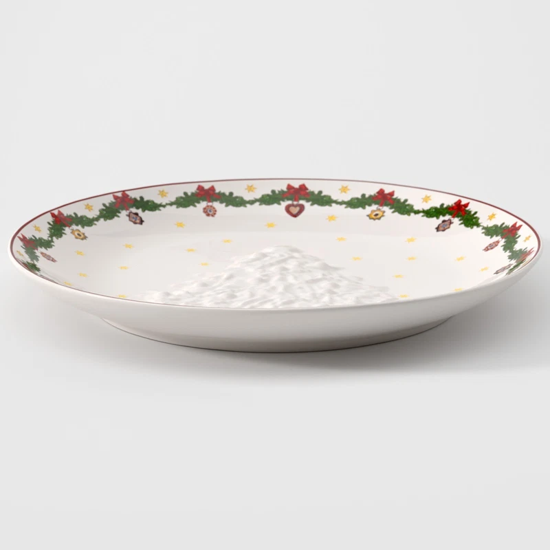 Coppa Piatto Natale Albero in Rilievo Villeroy & Boch Toy's Fantasy 25 cm