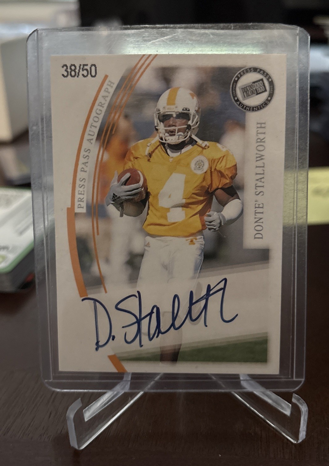Donte' Stallworth Press Pass #49 Base