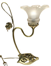 Jolie ancienne LAMPE en bronze  style art nouveau
