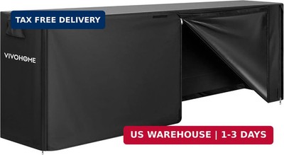 VIVOHOME 8ft Waterproof Log Rack Cover, Heavy Duty 600D Oxford Outdoor Firewood