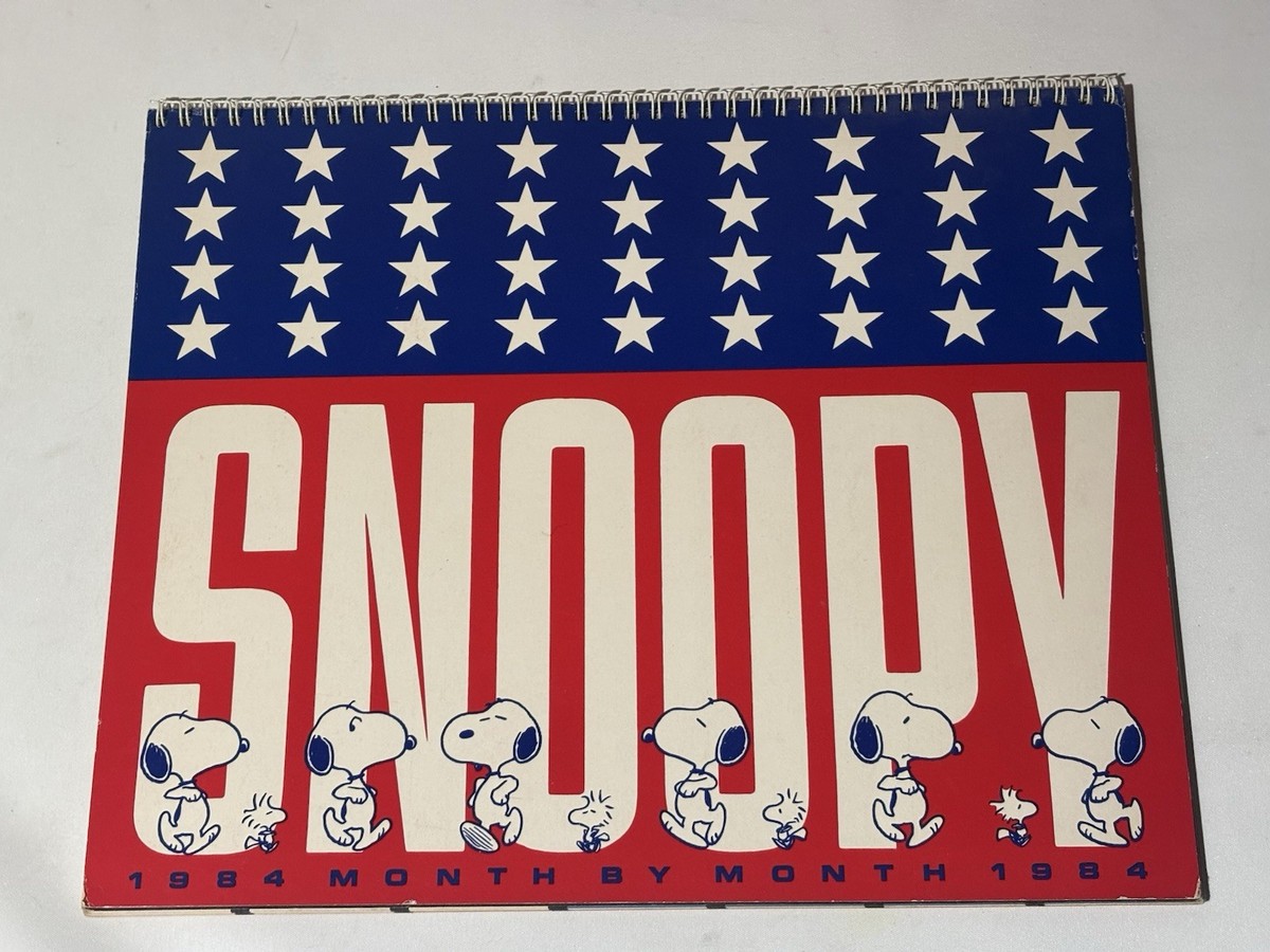 1970 2x 1984 Peanuts Snoopy Charlie Brown Weekly Calendar Date