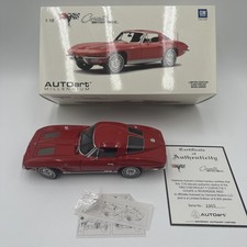 AUTOart 1963 Millennium Corvette C2 Coupe Sting Ray Red 1:18 Limited Edition NIB