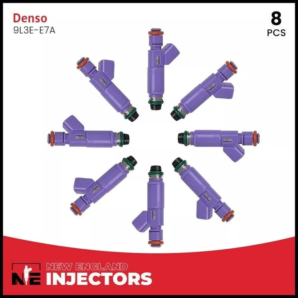 Juego de 8 inyectores de combustible Reman Denso 9L3E-E7A Ford F-150 2009-2010 4,6 L V8 Foto 2 de 4