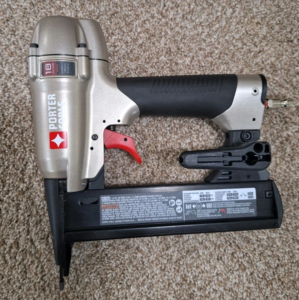 Степлер узкий коронный Porter-Cable NS150C пневматический 18 калибр 1-1/2 дюйма - Изображение 3 из 4