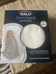 New Halo L3288 Sleepsack Swaddle S/P 3-6 Months Cream MICRO-FLEECE