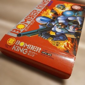 Famicom Bomber King Box Excellent with Manual Japan Import