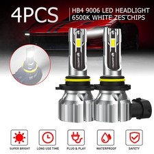 4x Auxito 9006 Led Hb4 Headlight Fog Light Beam High Low Beam Replace Halogen