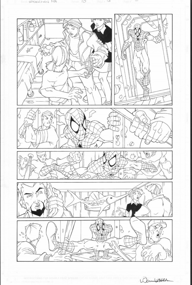 LOGAN LUBERA SIGNED 2004 SPIDER-MAN IN ACTION ORIGINAL ART! FREE SHIPPING! Comic Art