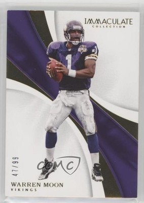 2017 Panini Immaculate 47/99 Warren Moon #62 HOF 0d0u
