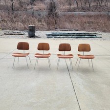 Set Of 4 1970s Walnut Eames Herman Miller DCM...