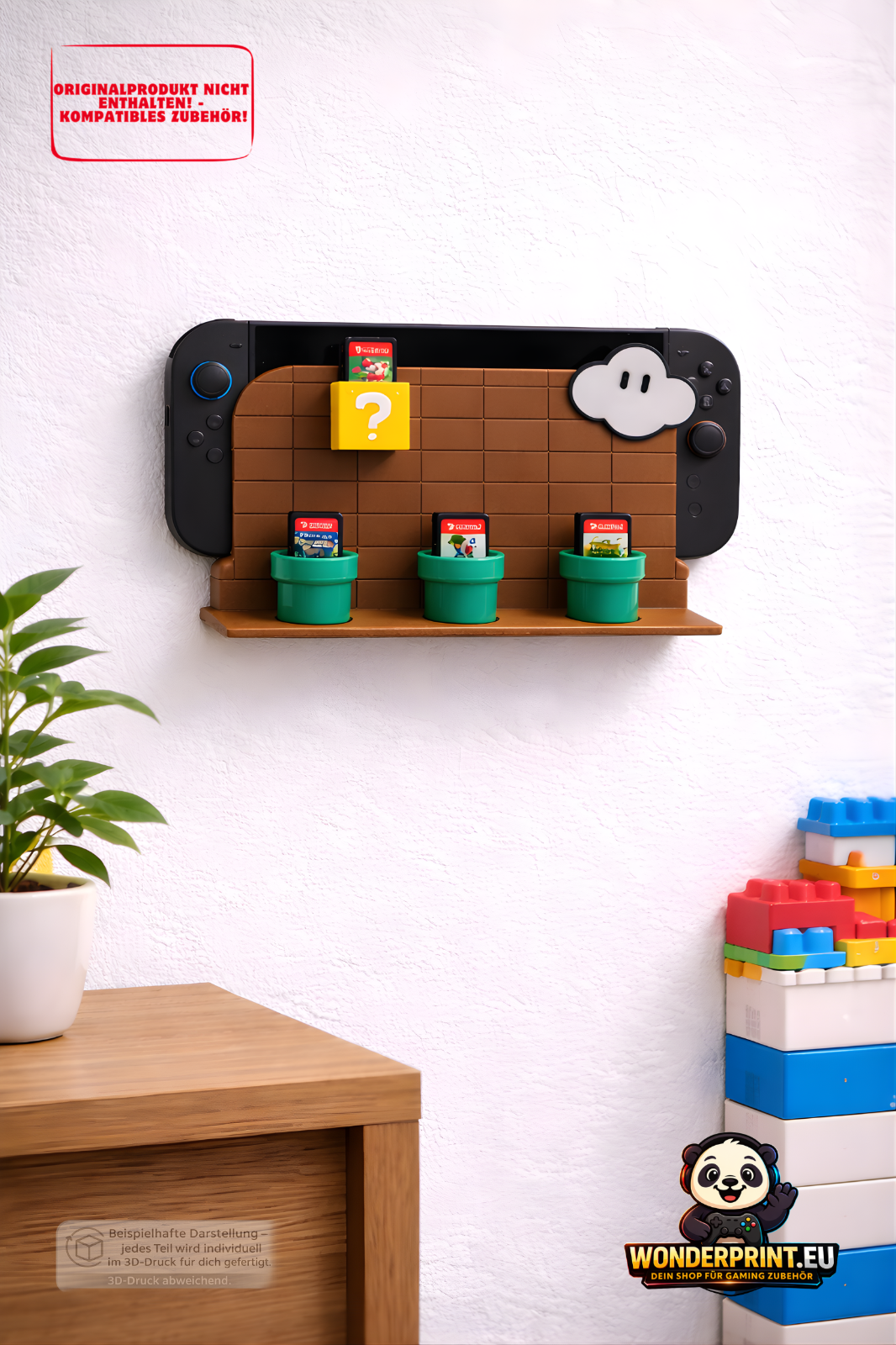 Wandhalterung passend für Nintendo Switch 2 Zubehör Docking Station Spielehalter