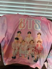 Pink BTS Cast long sleeved Ear Hoodie
