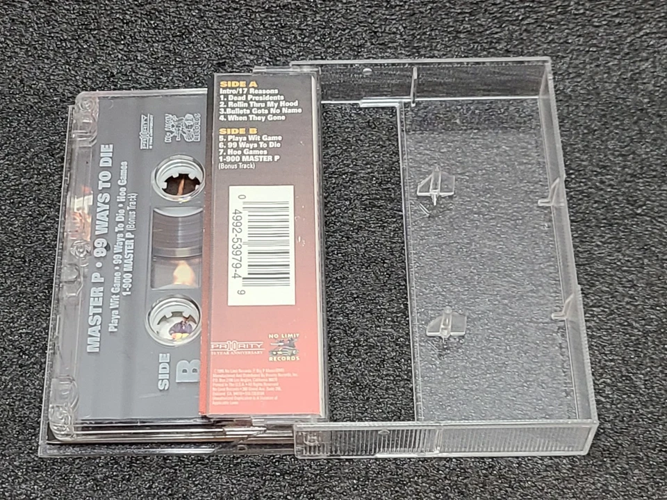 Master P 99 Ways To Die 1995 Cassette Tape Tested Plays - Image 4 of 4