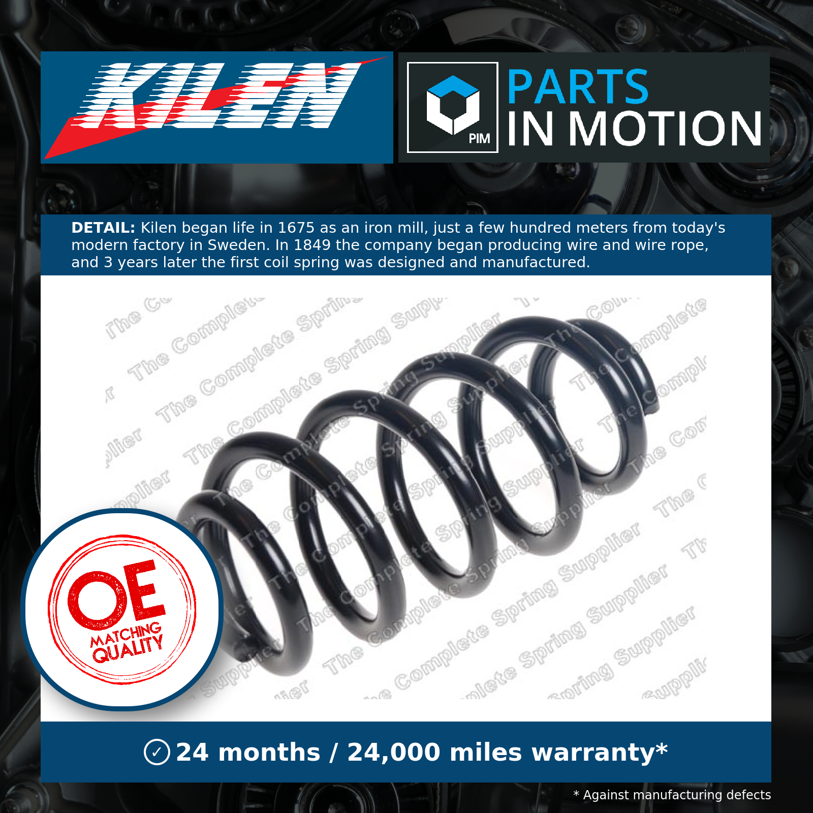 Coil Spring fits BMW X1 F48 2.0D Rear 2014 on Suspension Kilen 33536866777 New