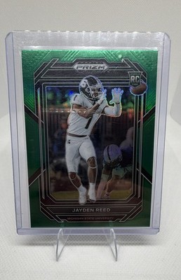 2023 Panini Prizm Draft Picks - Jayden Reed #145 Green Prizm (RC)