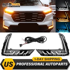LED DRL Daytime Running Light Fog Lamp Turn Signal For Honda CR-V CRV 2023-2025