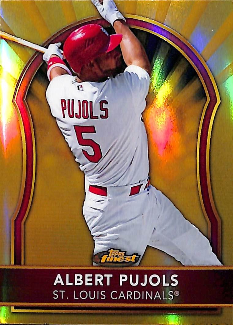 2011 Finest Gold Refractors #25 Albert Pujols 27/50