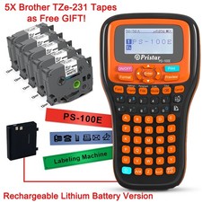 Industrial Handheld Label Printer E1000 Label Maker for P-Touch Tape TZe-231 TZ