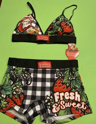NEW! STRAWBERRY SHORTCAKE  BRA & PANTY SET By Coco Brands/ SIZE MEDIUM